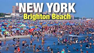 New York City Virtual Walking Tour June 2024 : Brighton Beach Brooklyn NYC 4K Walk