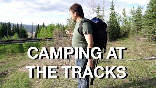 Camping By Main Rail Line Tracks