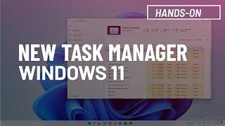 Windows 11: NEW Task Manager with dark mode support