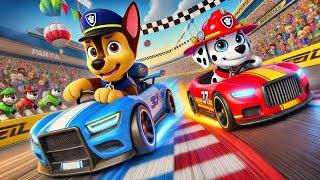 CHASE x MARSHALL In The Ultimate Car Race?! Paw Patrol Ultimate Rescue | Full Episodes | Rainbow 3