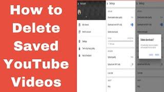 How to Remove Saved Offline Videos from YouTube - delete youtube offline videos