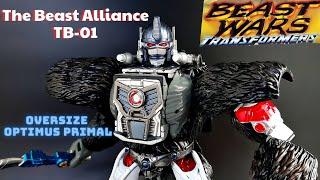 Beast War Optimus Primal Oversize - Maximal The Beast Alliance TB-01 Tranformers