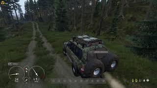 Dayz Мини тест автомобилей УАЗ469,LandCruiser,Oshkosh,SCOUT.