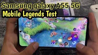 Samsung Galaxy A55 Mobile Legends Gaming Test | Exynos 1480,129Hz Display