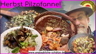 Bunte Mischpilz Pfanne - Pilze zubereiten, Leckere & schnelle Pilz Rezepte nach der Pilzsuch Tour!