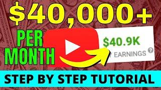 ($40,000+ PER MONTH) How To Make Money On YouTube Without Making Videos (Step By Step Tutorial)