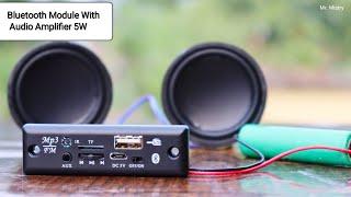 Bluetooth, FM, SD card, Aux With 5w Audio Amplifier Module