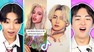 Creative People on Tiktok! Korean reaction | PEACH