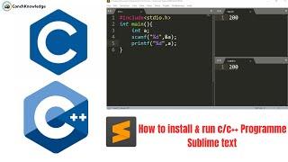 How to install & run C/C++ Programme  Sublime text