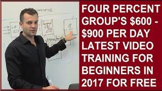 Vick Strizheus Four Percent Group $600-$900 a day latest training for beginners 2017