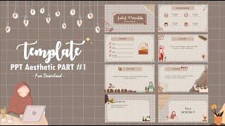 Template PPT Aesthetic #1 Brown Series [Free Download]