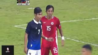 HIGHLIGHT: U22 PHILIPPINES vs U22 CAMBODIA  2 - 0 Sea Games 29