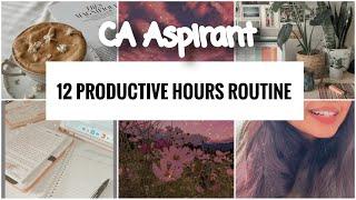 12 Hours Study Routine Of A CA Student! Life Of A CA Student I Study Vlog I How To Make It Happen