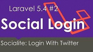 Laravel 5.4 | Login with Twitter | Socialite #2