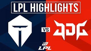 TES vs JDG Highlights ALL GAMES | LPL 2024 Summer | Top Esports vs JD Gaming