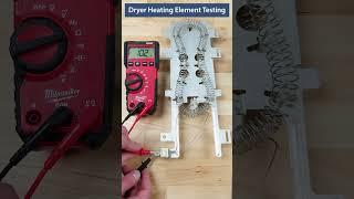 Dryer Heating Element Multimeter Test #diy #repairs #appliances #appliancerepair