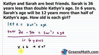 Age Word Problems Practice Test Full Solutions