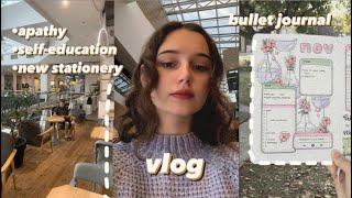 vlog / борюсь с апатией, bullet journal и новая канцелярия