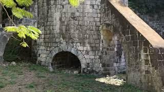 Lime kiln at the Brimstone Hill Fortress on Saint Kitts island in the West Indies.