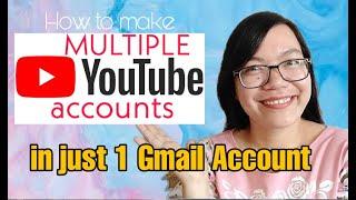 Paano Gumawa Ng Multiple You Tube Channel sa iisang Gmail Account | Elizabeth Veloso