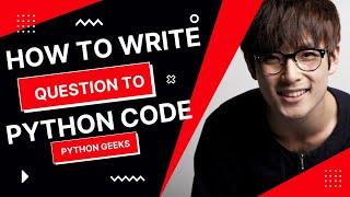 How to write question to code? | Python Logics | Pseudocode | Python in Telugu