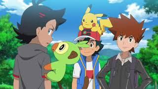 Ash and Goh meet Gary | Pokemon Journeys (English Dub)