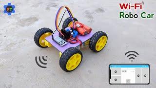 Wi-Fi Control Robot Car  | How To Make Mobile Control Car Using NodeMCU ESP-8266