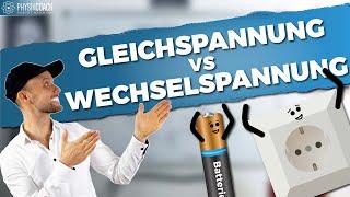 Gleichspannung und Wechselspannung - Unterschied || Physik für Mediziner || Physik Grundlagen