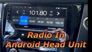 Radio on Android Head Unit