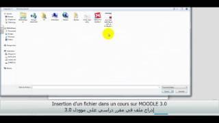 Insertion d'un fichier dans un cours sur MOODLE 3 0