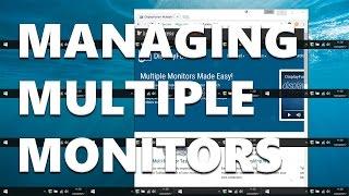 How to Manage Multiple Monitors with DisplayFusion
