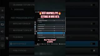 best clear graphics/high FPS settings MW3 BetaCOD Warzone tip trick meta PS4 PS5