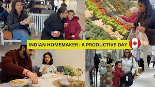 Productive Day Vlog | How I manage my Daily Responsibilities with a Kid in Canada - INDIAN HOMEMAKER