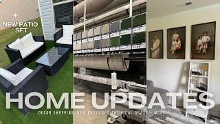 vlog | New Home Updates, Patio Set, Decor Shopping, New Artificial Grass for the backyard