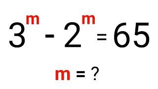 Math Olympiad 3^m–2^m=65 | Math Olympiad Problems | m=? @Alamaths