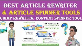 best article rewriter & article spinner tools. chimp rewriter  content spinner tool.