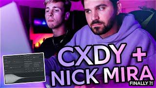 Roommates NICK MIRA & CXDY Make A CRAZY Beat FROM SCRATCH In Nick's HOME STUDIO !