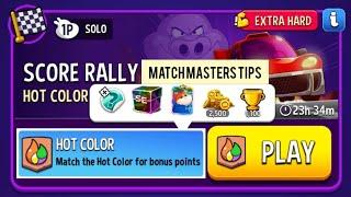 Score Rally - HOT COLORS EXTRA HARD Solo Challenge 1375 Score || Match Masters Tips