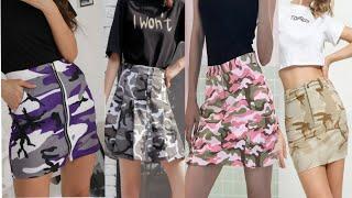 Camouflage print Mini Skirts elegant and stylish Designs Ideas 2020 CAMO