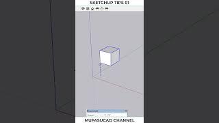 Sketchup Tips 01 Lock Axis Direction #Shorts