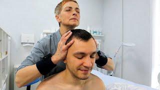 ASMR бинауральный массаж головы и шеи | Тест нового микрофона