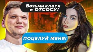 S1MPLE: "АРИНА ИДИ КАКАТЬ!" СИМПЛ ПРИСТАЕТ К ПОДПИСЧИЦАМ / S1mple И AhriNyan играют напарники 2х2