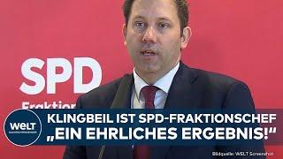 SPD IM BUNDESTAG: "Ehrliches Ergebnis!" Neuer Fraktionschef Lars Klingbeil äußert sich nach Wahl