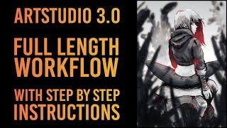 Artstudio 3.0 my WORKFLOW TUTORIAL - for paintings