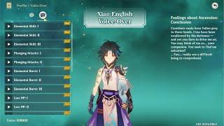 Xiao Voice Lines and Combat Voice English by Laila Berzins (Eng Sub) - Genshin Impact 2.0