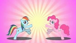 Rainbow Dash and Pinkie Pie making Cupcakes