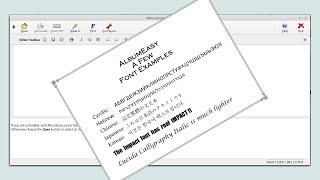 AlbumEasy Stamp Album Page Layout Software - Using Fonts