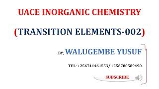 Transition Elements (Titanium, Vanadium & Chromium) | [For S5 & S6]