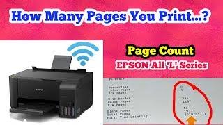 Total Page Counting on EPSON L3150: How to see, How many pages you print till date??