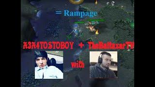 DOTA A3A4TOSTOBOY with TheBaltazarTV (Sven and Earthshaker RAMPAGE!!!)